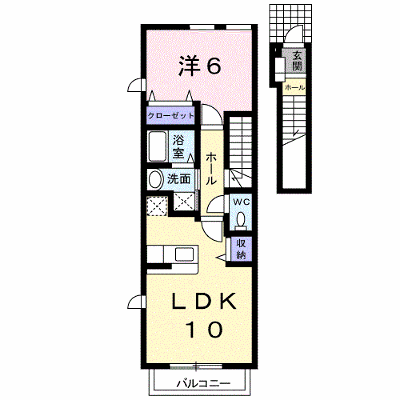 セントラルビレッジＢ 204【管理NO：1-013849402-02040】 ★家具家電は申し込み後に搬入します★の外観画像