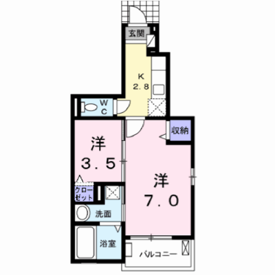 ルーラル・エステートＣ 101【管理NO：1-023414301-01010】 ★家具家電は申し込み後に搬入します★ ★2026年10月上旬入居可能★の外観画像