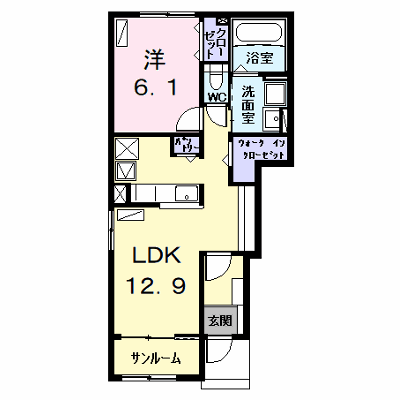 サンライズスクエア 101【管理NO：1-028294001-01010】 ★家具家電は申し込み後に搬入します★の外観画像