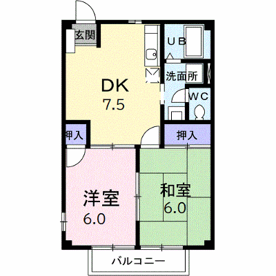 エクセルハイム穴橋 202【管理NO：1-004722301-02020】 ★家具家電は申し込み後に搬入します★の外観画像