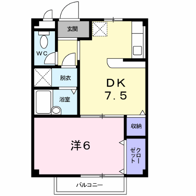 パステルＭ１ 102【管理NO：1-004833101-01020】 ★家具家電は申し込み後に搬入します★ ★2027年01月中旬入居可能★の外観画像