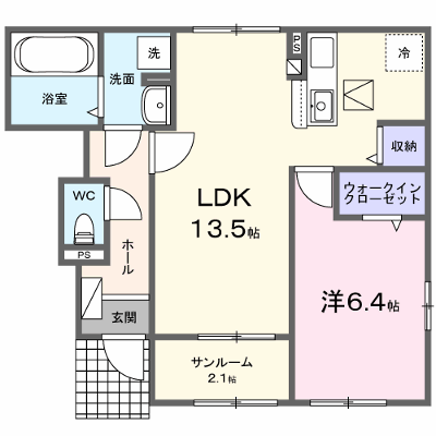 ベレケ 102【管理NO：1-028596101-01020】 ★家具家電は申し込み後に搬入します★ ★2026年11月上旬入居可能★の外観画像