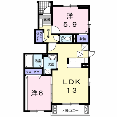 プラシードＢ 101【管理NO：1-018078002-01010】 ★家具家電は申し込み後に搬入します★ ★2026年10月中旬入居可能★の外観画像