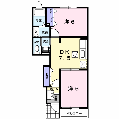 アンジェロ 103【管理NO：1-013400801-01030】 ★家具家電は申し込み後に搬入します★ ★2026年09月中旬入居可能★の外観画像