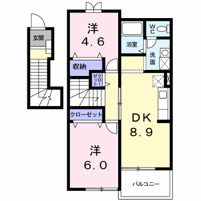 ベルハイツ 202【管理NO：1-011003601-02020】 ★家具家電は申し込み後に搬入します★ ★2026年10月中旬入居可能★の外観画像