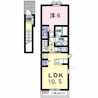 プランドール　ソフィアＡ 201【管理NO：1-020506101-02010】 ★家具家電は申し込み後に搬入します★ ★2026年10月中旬入居可能★の外観画像