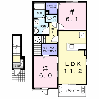 プルミエール　Ⅱ 202【管理NO：1-021259802-02020】 ★家具家電は申し込み後に搬入します★ ★2026年09月上旬入居可能★の外観画像