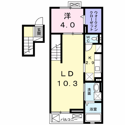 メゾン葵 402【管理NO：1-020735401-04020】 ★家具家電は申し込み後に搬入します★ ★2026年10月上旬入居可能★の外観画像