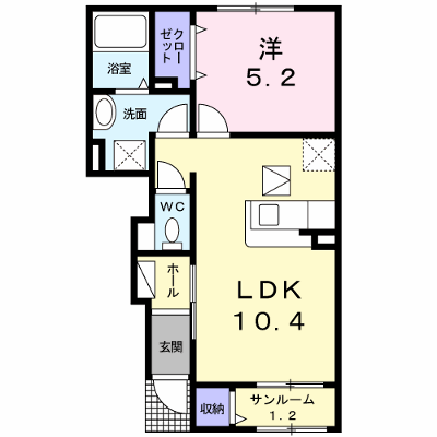 フォレスト　ヒル 104【管理NO：1-018885201-01040】 ★家具家電は申し込み後に搬入します★ ★2026年10月中旬入居可能★の外観画像