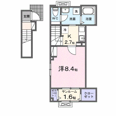 ラ・セーヌ博労 203【管理NO：1-026429501-02030】 ★家具家電は申し込み後に搬入します★ ★2026年09月中旬入居可能★の外観画像