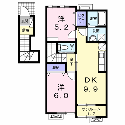 クオーレ 202【管理NO：1-020982801-02020】 ★家具家電は申し込み後に搬入します★ ★2026年10月上旬入居可能★の外観画像