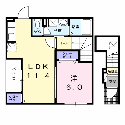 カレント　六笠 202【管理NO：1-027508601-02020】 ★家具家電は申し込み後に搬入します★ ★2026年10月中旬入居可能★の外観画像