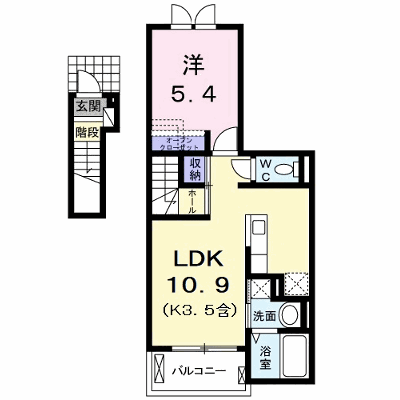 ハーモニー 203【管理NO：1-022638301-02030】 ★家具家電は申し込み後に搬入します★ ★2026年10月上旬入居可能★の外観画像