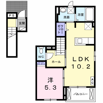 ストロベリー　ヒルズ 201【管理NO：1-022489501-02010】 ★家具家電は申し込み後に搬入します★ ★2026年10月中旬入居可能★の外観画像