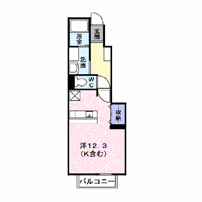 プラシード 103【管理NO：1-013081901-01030】 ★家具家電は申し込み後に搬入します★ ★2026年09月上旬入居可能★の外観画像