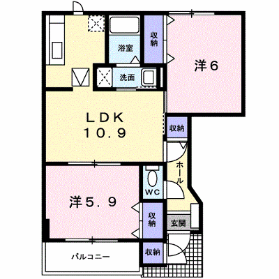ラルジュⅠ 102【管理NO：1-010765401-01020】 ★家具家電は申し込み後に搬入します★ ★2026年09月下旬入居可能★の外観画像