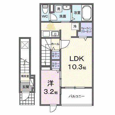 リヴィエール北島 203【管理NO：1-028848901-02030】 ★家具家電は申し込み後に搬入します★ ★2027年03月上旬入居可能★の外観画像