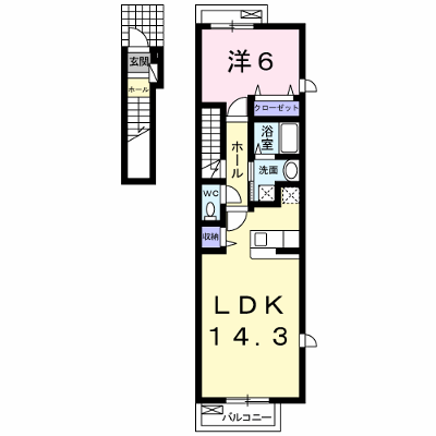 シトラス 201【管理NO：1-015834701-02010】 ★家具家電は申し込み後に搬入します★ ★2026年10月中旬入居可能★の外観画像