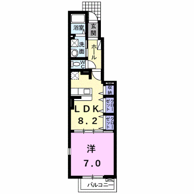 フラン・ディーアＡ 102【管理NO：1-014729501-01020】 ★家具家電は申し込み後に搬入します★ ★2026年10月上旬入居可能★の外観画像