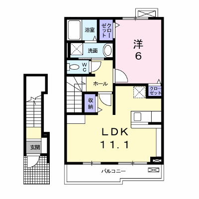 グラシアス 203【管理NO：1-018225201-02030】 ★家具家電は申し込み後に搬入します★ ★2026年10月中旬入居可能★の外観画像
