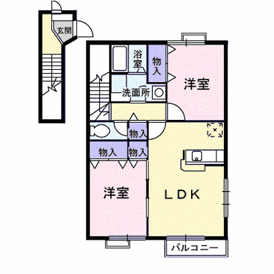 ベルウッド壱番館　Ａ 201【管理NO：1-010549801-02010】 ★家具家電は申し込み後に搬入します★ ★2026年09月中旬入居可能★の外観画像