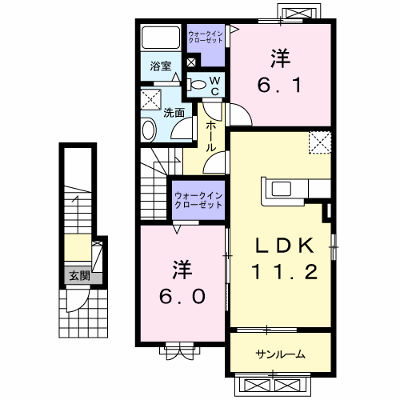 サンリット　ガーデン 206【管理NO：1-024137701-02050】 ★家具家電は申し込み後に搬入します★ ★2026年10月中旬入居可能★の外観画像