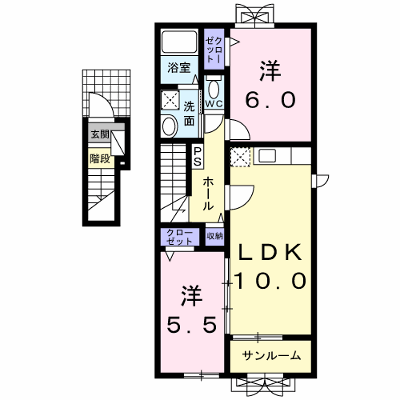 デスパシオＣ 201【管理NO：1-018681901-02010】 ★家具家電は申し込み後に搬入します★ ★2026年10月上旬入居可能★の外観画像