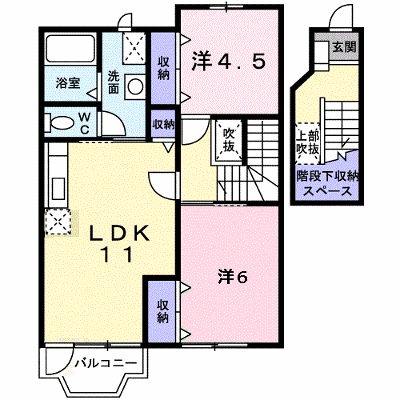 アルベール　ヴィラⅡ 203【管理NO：1-011743801-02030】 ★家具家電は申し込み後に搬入します★ ★2026年10月上旬入居可能★の外観画像