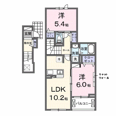ラヴィアンローズ 202【管理NO：1-028397801-02020】 ★家具家電は申し込み後に搬入します★ ★2026年12月上旬入居可能★の外観画像