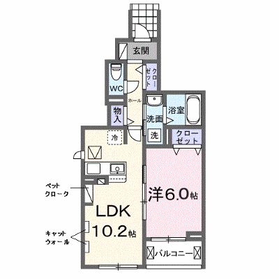 ラヴィアンローズ 103【管理NO：1-028397801-01030】 ★家具家電は申し込み後に搬入します★ ★2026年12月上旬入居可能★の外観画像