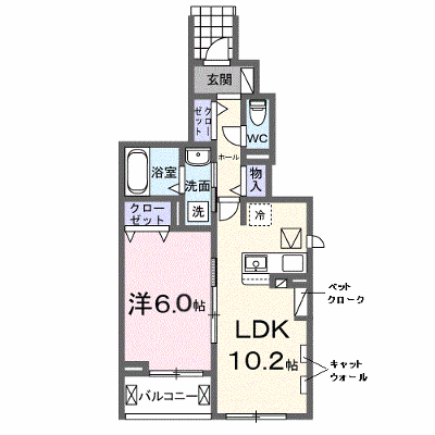 ラヴィアンローズ 101【管理NO：1-028397801-01010】 ★家具家電は申し込み後に搬入します★ ★2026年12月上旬入居可能★の外観画像
