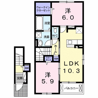 ａｌ・ｆｒａｎｃ 205【管理NO：1-025989201-02050】 ★家具家電は申し込み後に搬入します★の外観画像