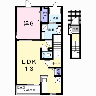ル・レストⅡ 204【管理NO：1-023255401-02040】 ★家具家電は申し込み後に搬入します★ ★2026年10月中旬入居可能★の外観画像