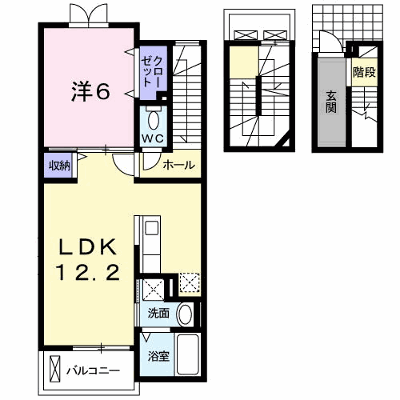 ジェルメ・メゾン 305【管理NO：1-016695601-03040】 ★家具家電は申し込み後に搬入します★ ★2026年10月上旬入居可能★の外観画像