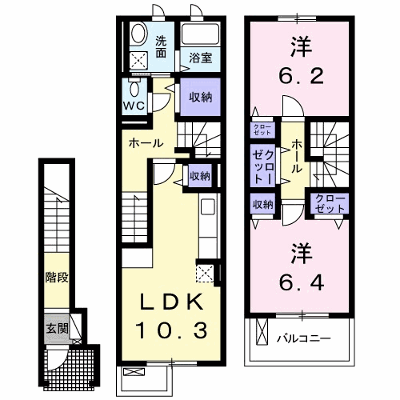 カーサ・フェリチェⅠ 203【管理NO：1-017553601-02030】 ★家具家電は申し込み後に搬入します★ ★2026年10月上旬入居可能★の外観画像
