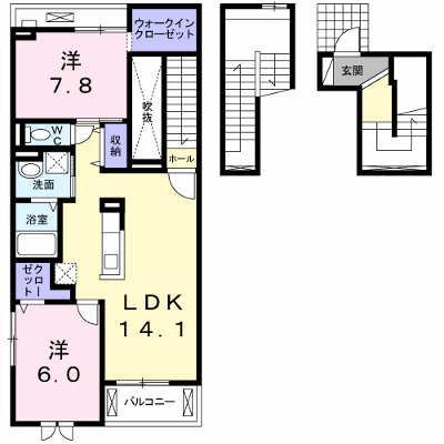 アフタヌーンベル 308【管理NO：1-021548502-03070】 ★家具家電は申し込み後に搬入します★ ★2026年09月下旬入居可能★の外観画像
