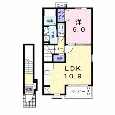 ロジェ白鷺 206【管理NO：1-018307201-02050】 ★家具家電は申し込み後に搬入します★ ★2026年10月中旬入居可能★の外観画像
