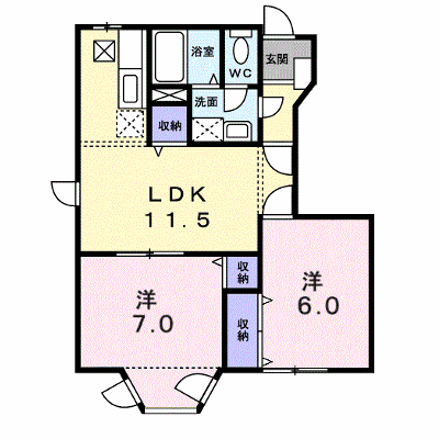 グランディール愛光Ｂ 102【管理NO：1-099042001-01020】 ★家具家電は申し込み後に搬入します★ ★2026年10月中旬入居可能★の外観画像