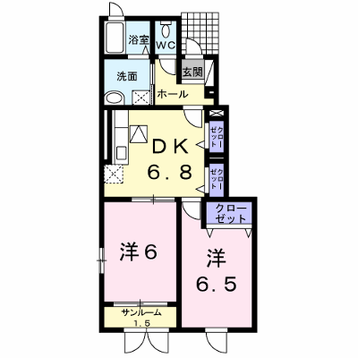 インプレス・桜 102【管理NO：1-016207901-01020】 ★家具家電は申し込み後に搬入します★の外観画像