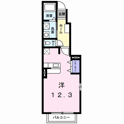 ノイブリーゼⅡ 101【管理NO：1-015548401-01010】 ★家具家電は申し込み後に搬入します★の外観画像
