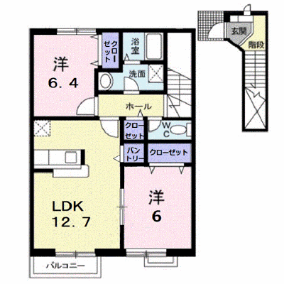 フォンテーヌＣ 202【管理NO：1-011922001-02020】 ★家具家電は申し込み後に搬入します★の外観画像