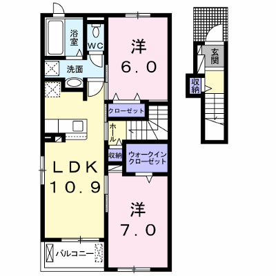エムロード　Ｃ 203【管理NO：1-024839203-02030】 ★家具家電は申し込み後に搬入します★ ★2026年10月中旬入居可能★の外観画像