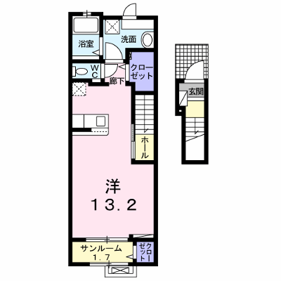 アネックス 204【管理NO：1-026816601-02040】 ★家具家電は申し込み後に搬入します★ ★2026年09月中旬入居可能★の外観画像
