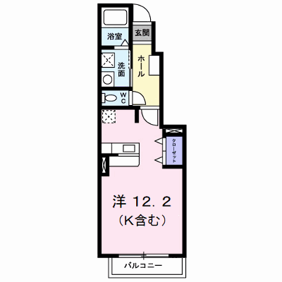 サンレミ葛原Ｄ 102【管理NO：1-014504604-01020】 ★家具家電は申し込み後に搬入します★ ★2026年10月上旬入居可能★の外観画像