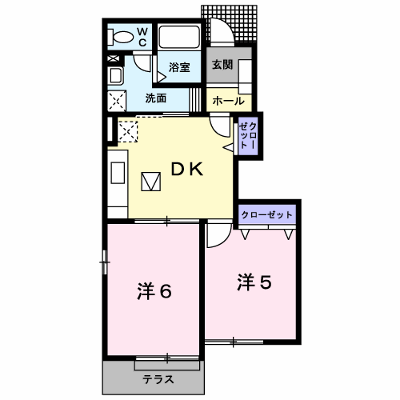 ベルデュールⅠ 102【管理NO：1-013488001-01020】 ★家具家電は申し込み後に搬入します★ ★2026年10月上旬入居可能★の外観画像