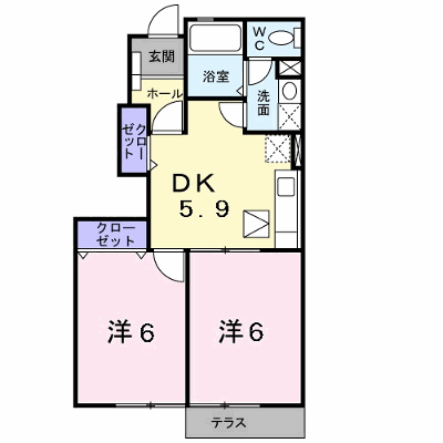 コリーヌ・アンジュＢ 102【管理NO：1-012076402-01020】 ★家具家電は申し込み後に搬入します★ ★2026年11月中旬入居可能★の外観画像
