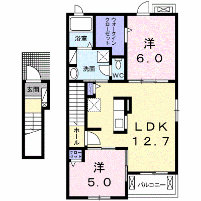 メゾン　ド　リベルテ 201【管理NO：1-024317001-02010】 ★家具家電は申し込み後に搬入します★の外観画像