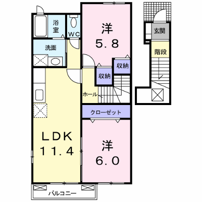 ジュネスⅡ 204【管理NO：1-015418702-02040】 ★家具家電は申し込み後に搬入します★ ★2026年10月上旬入居可能★の外観画像
