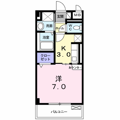 ジュネスＯ．Ｃ．Ｕ－Ⅱ 108【管理NO：1-015778901-01070】 ★家具家電は申し込み後に搬入します★ ★2026年09月上旬入居可能★の外観画像