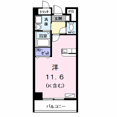 メゾンカルム 106【管理NO：1-009848301-01050】 ★家具家電は申し込み後に搬入します★の外観画像